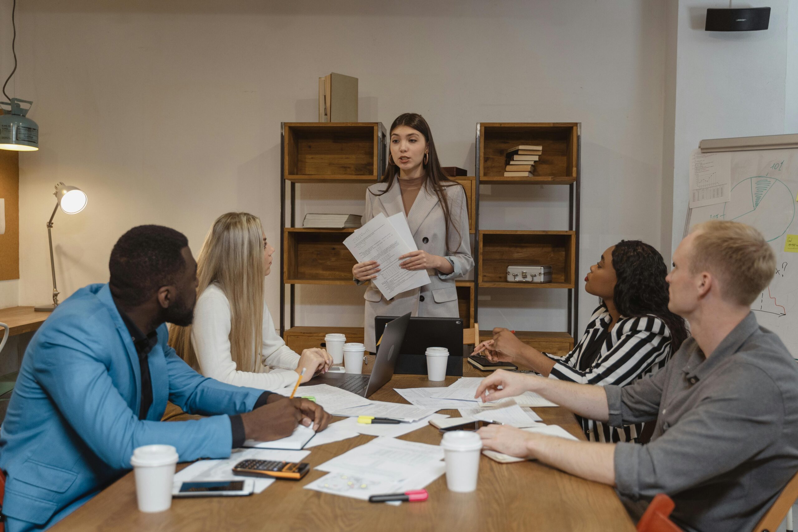 woman teaching leadership development courses